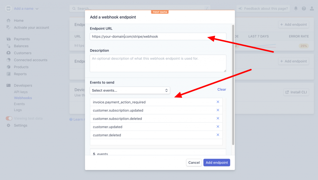Stripe Webhooks